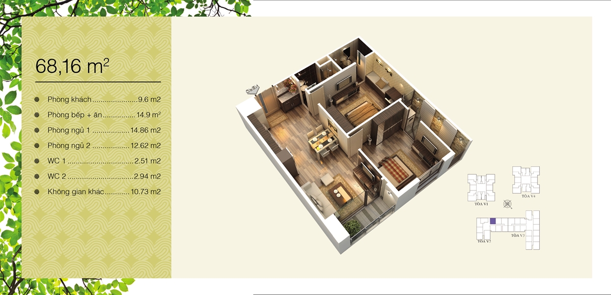 Mặt bằng Home City - 177 Trung Kính