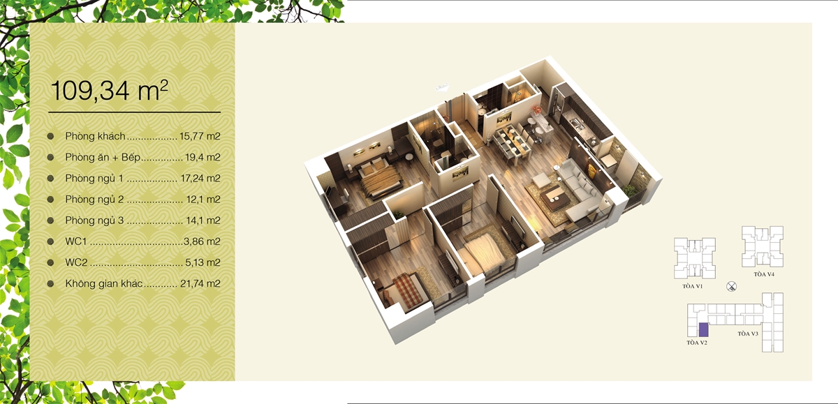 Mặt bằng Home City - 177 Trung Kính