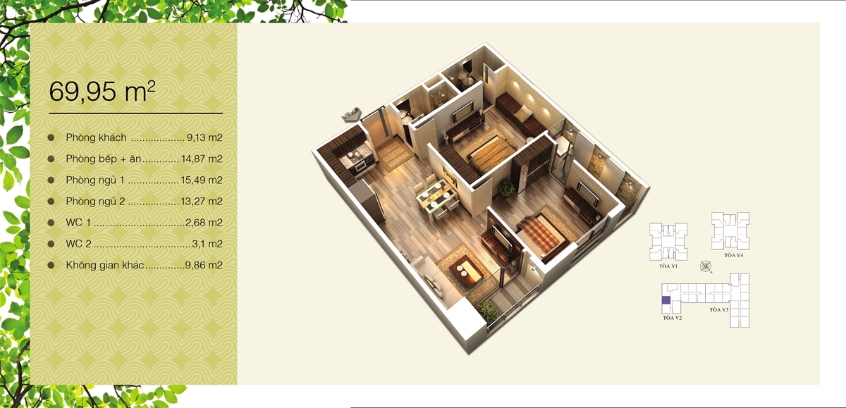 Mặt bằng Home City - 177 Trung Kính