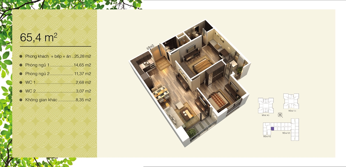 Mặt bằng Home City - 177 Trung Kính