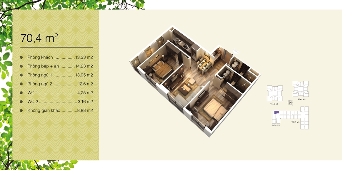Mặt bằng Home City - 177 Trung Kính