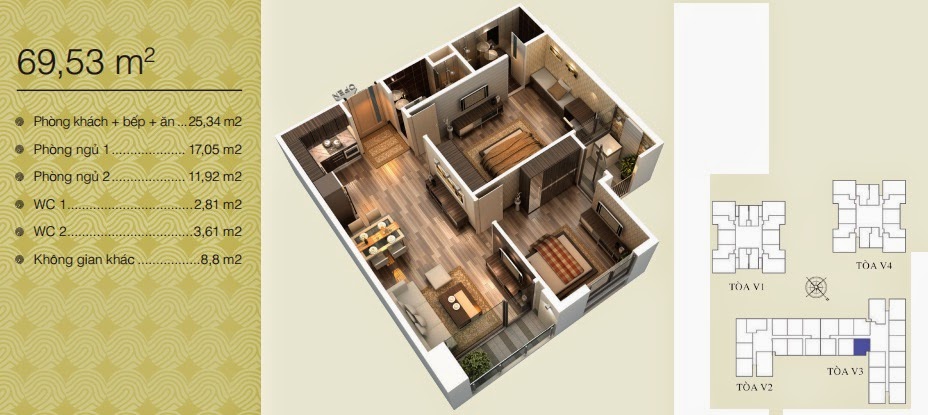 Mặt bằng Home City - 177 Trung Kính