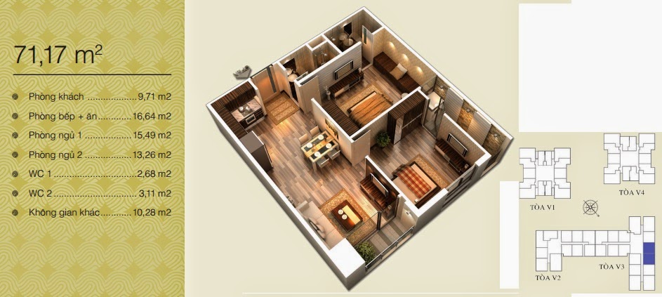 Mặt bằng Home City - 177 Trung Kính