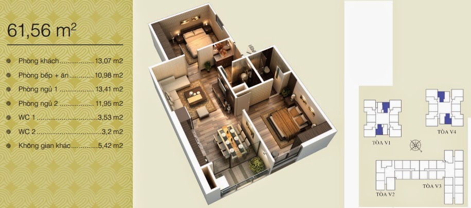 Mặt bằng Home City - 177 Trung Kính
