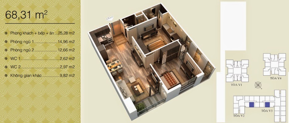 Mặt bằng Home City - 177 Trung Kính