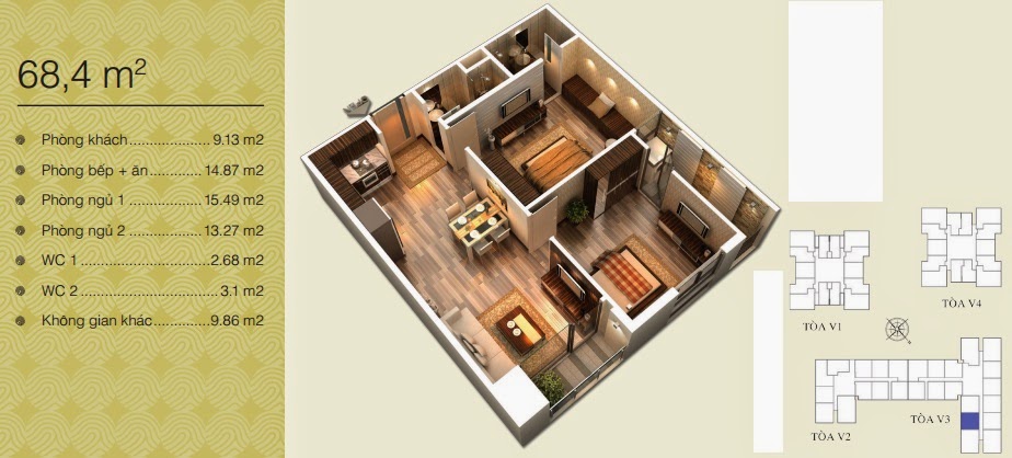 Mặt bằng Home City - 177 Trung Kính