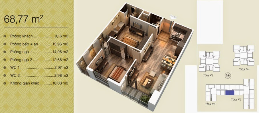 Mặt bằng Home City - 177 Trung Kính