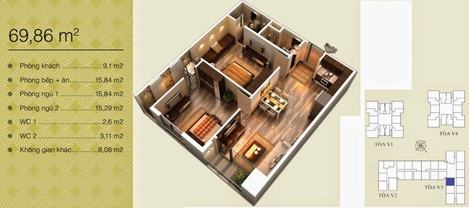 Mặt bằng Home City - 177 Trung Kính