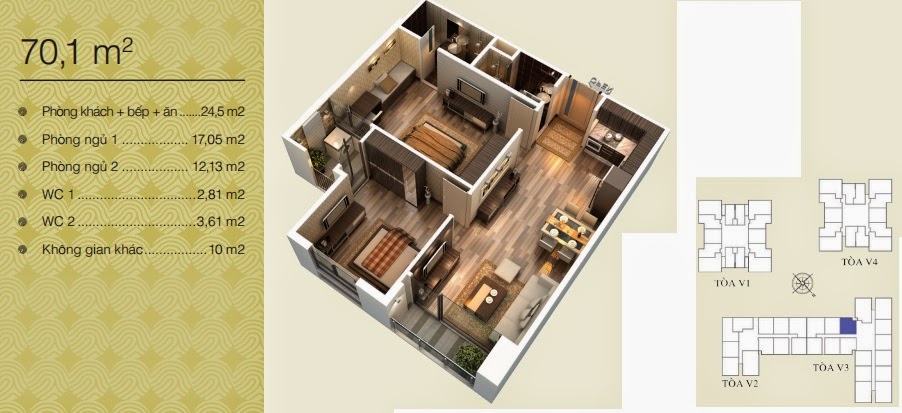 Mặt bằng Home City - 177 Trung Kính